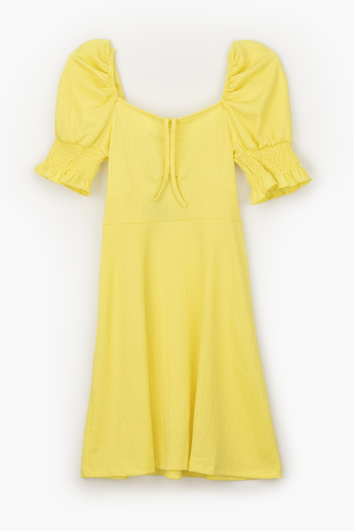 Сукня однотонна жіноча Firesh 8025 S Жовтий (2000989710554)