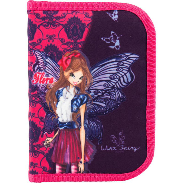 Пенал розкладний книжка Winx fairy couture ТМ Kite Малиновий (100240TO)