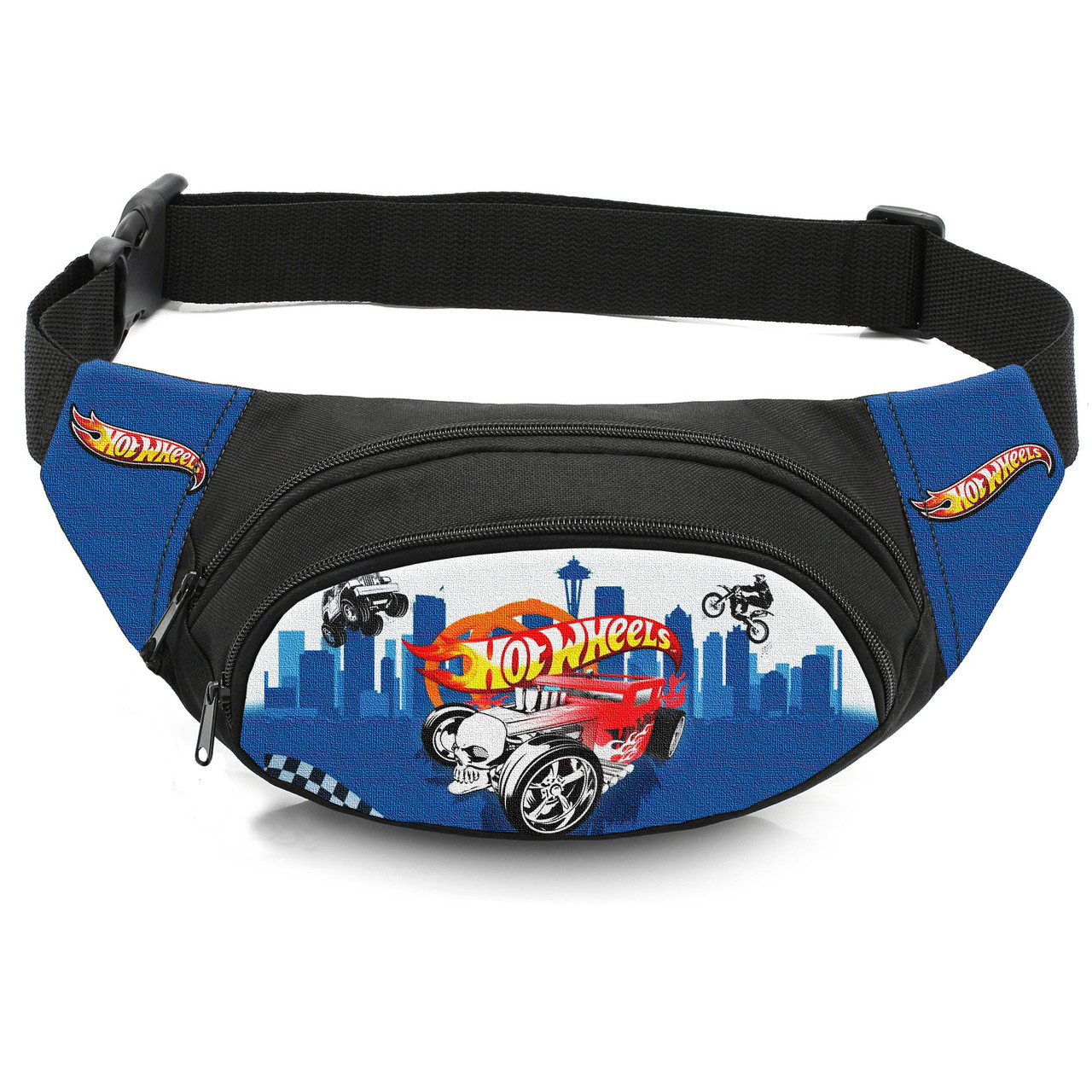 Дитяча сумка-бананка Hot Wheels, чорна, 32x8x13 см