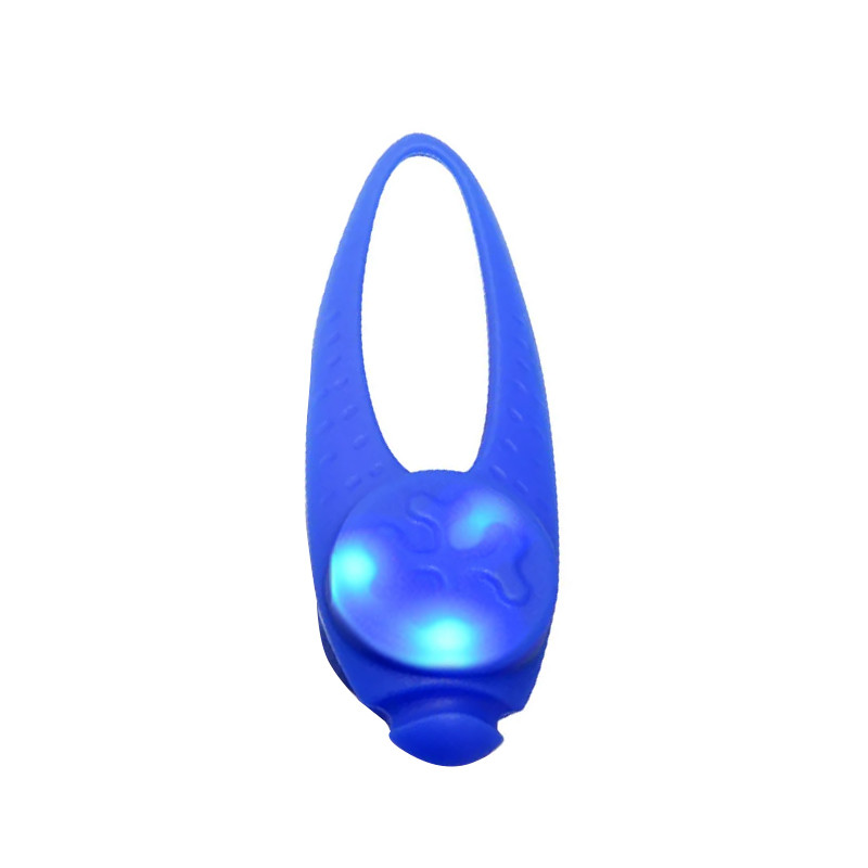 Led брелок-клипса для собак на ошейник Lesko Blue 8641-85677