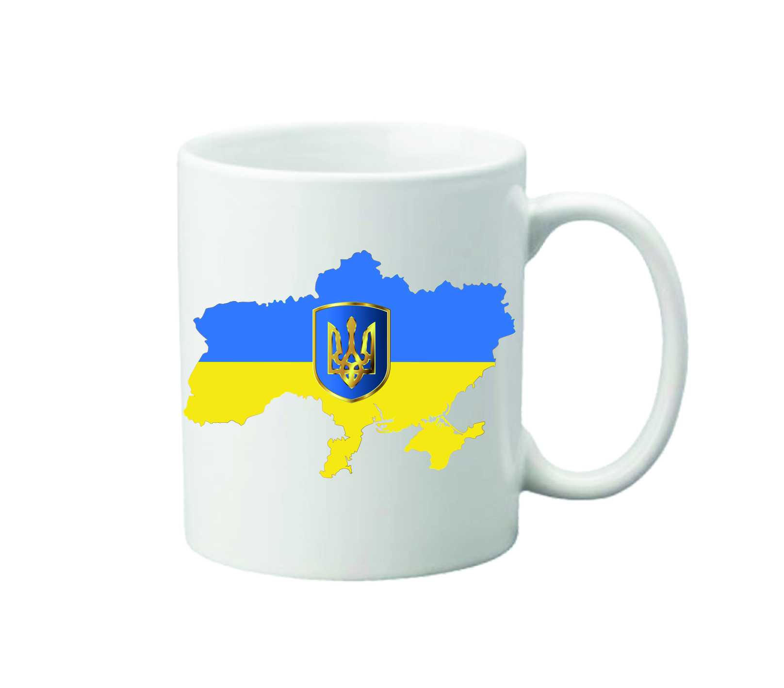 Чашка з принтом Vivay Україна 330 мл Білий (hub_dk81od)