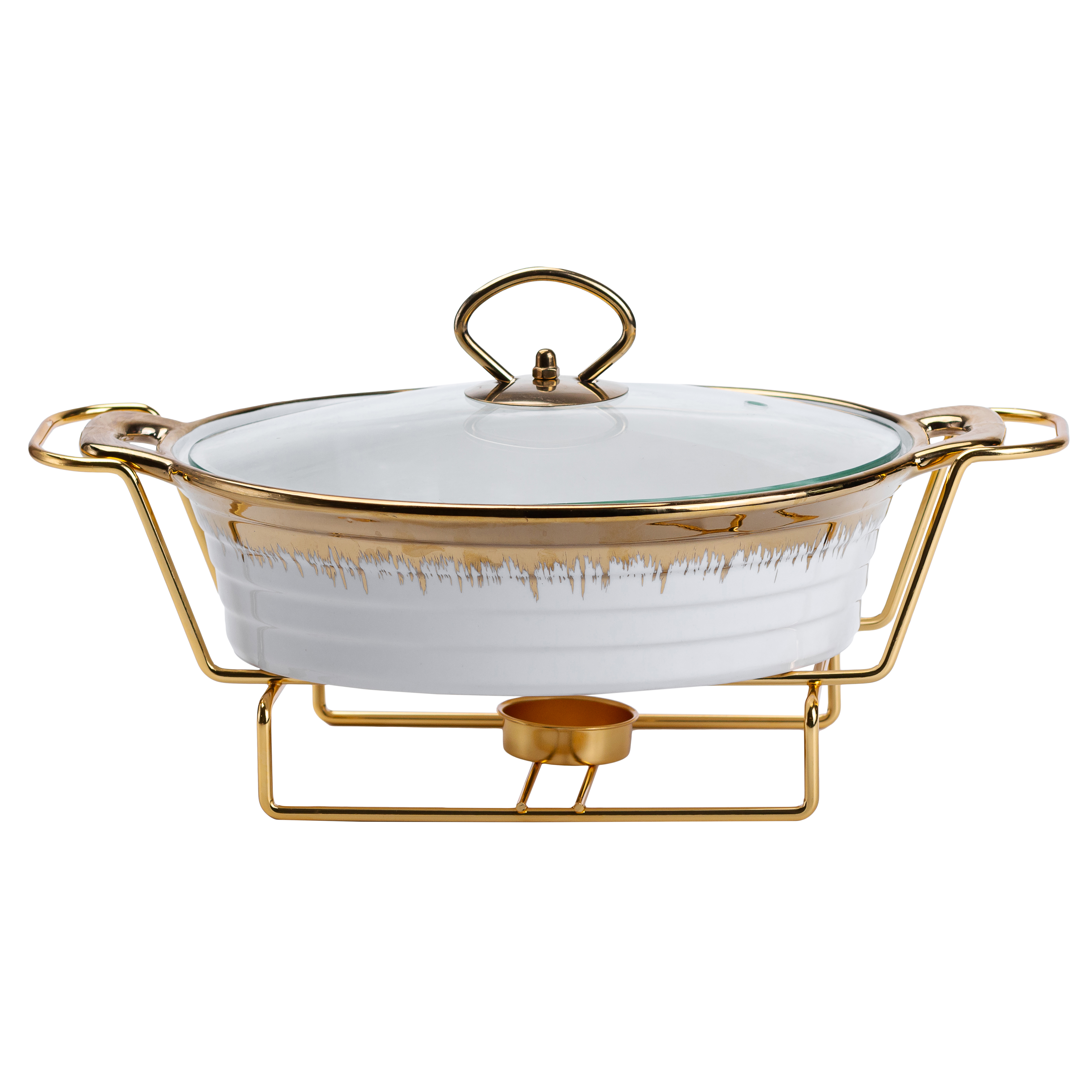 Мармитница YIWU 1 л Бело-золотой (HP1025)