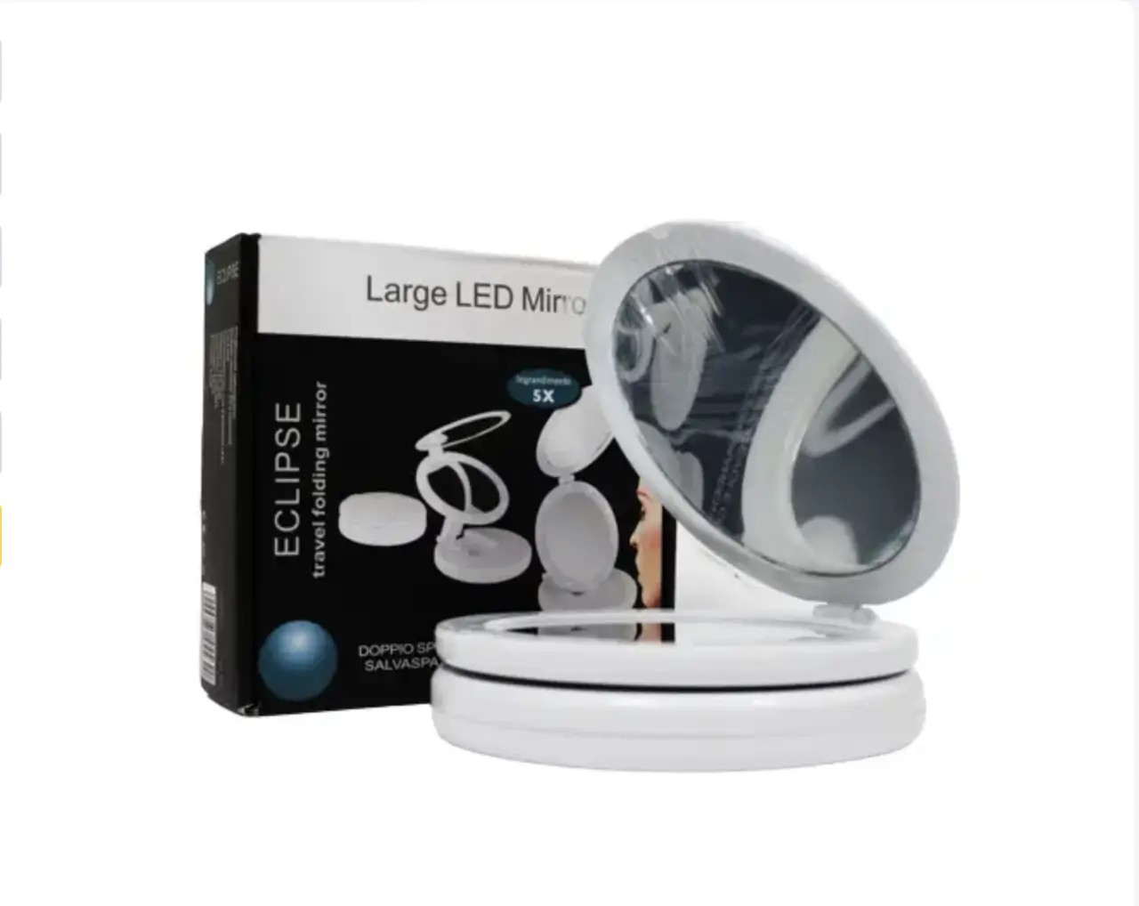 Настільне дзеркало трансформер з збільшенням 5Х Large LED Mirror Eclipse