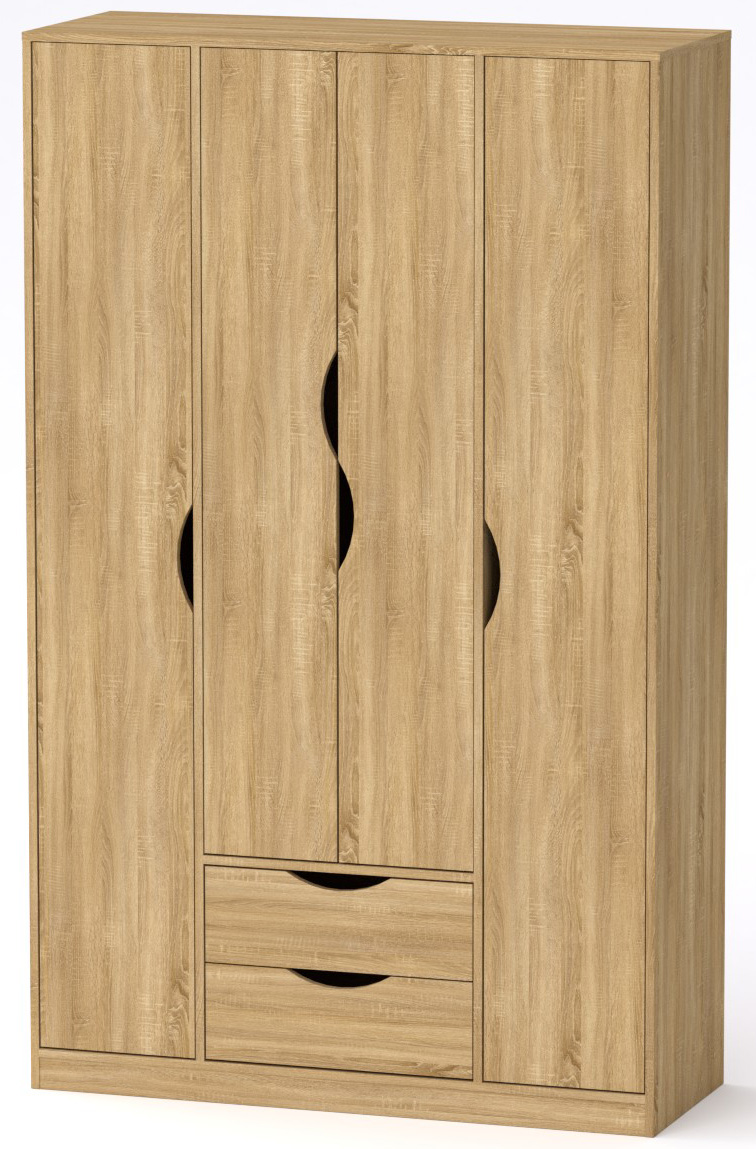 Шкаф для вещей Любовь Компанит Дуб сонома (120х44,8х195 см)