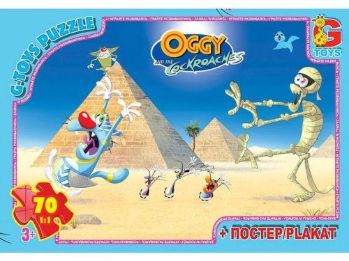 Пазли G-Toys Оггі та кукарачі: Єгипет, 70 елементів OG03