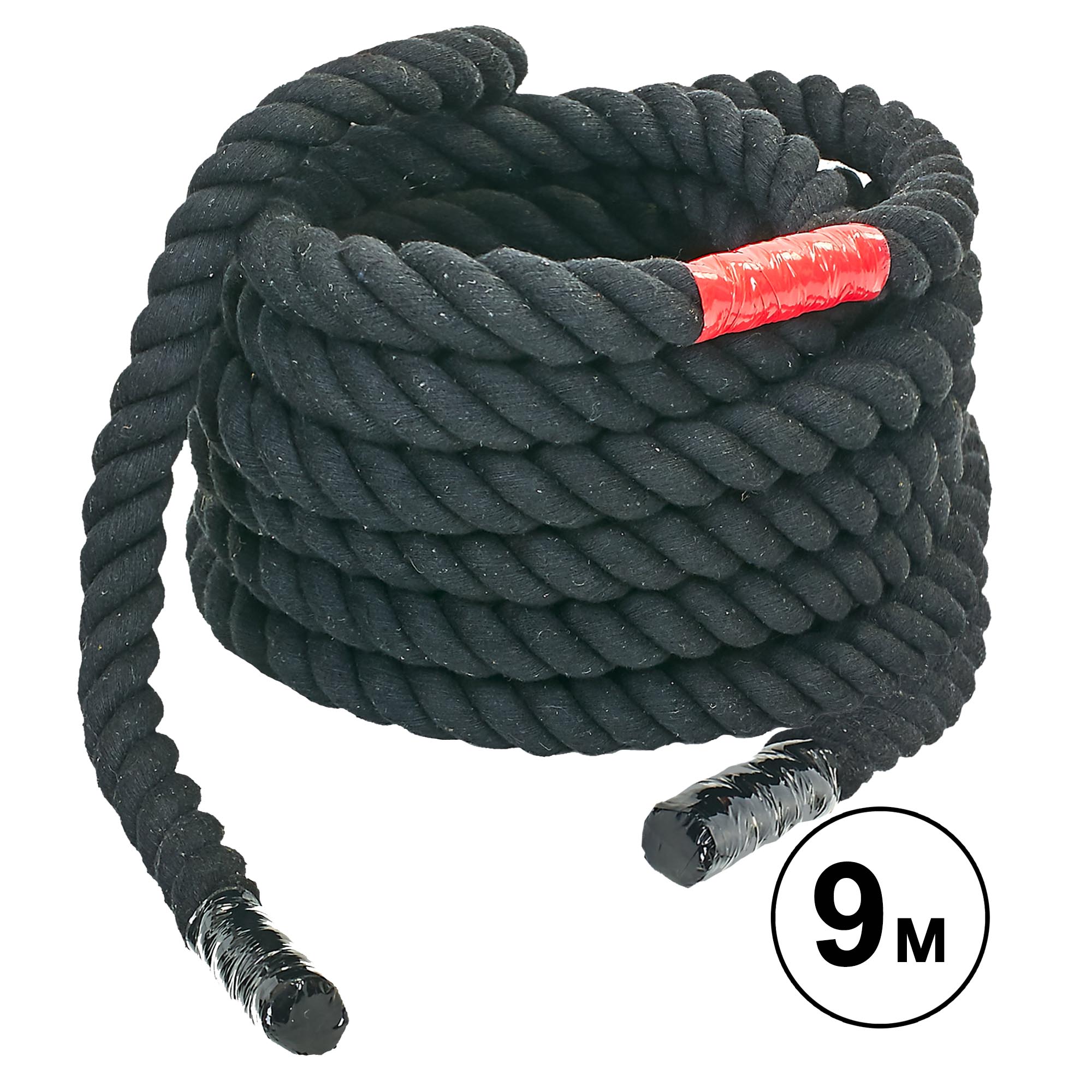 Канат для кроссфита SP-Planeta COMBAT BATTLE ROPE UR R-6225-9 черный