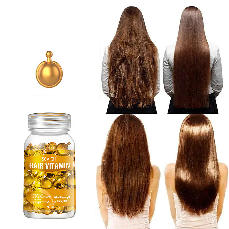 Вітамінні капсули Sevich Hair Vitamin для живлення ламкого волосся 30 шт жовтогарячі