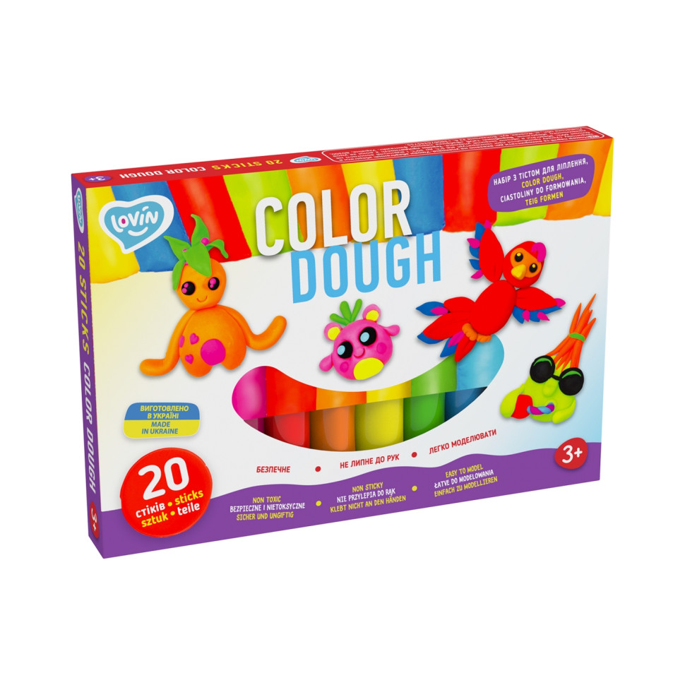 Набор для лепки с тестом Color Dough TM Lovin 41204 20 стиков