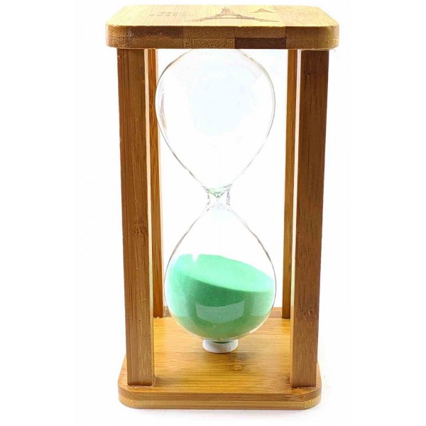 Часы песочные бамбуковые 60 Мин Бирюзовый (238809)