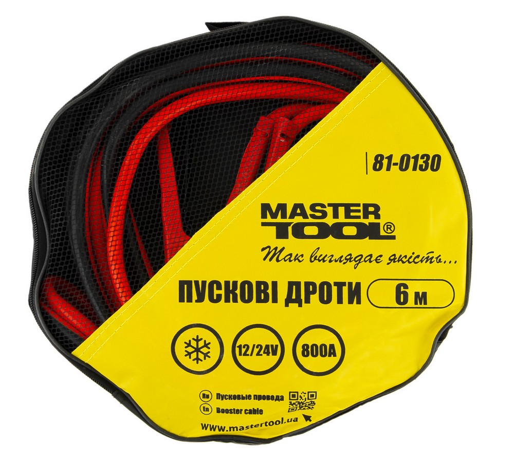 Провода пусковые MASTERTOOL 800 А 6 м (81-0130)