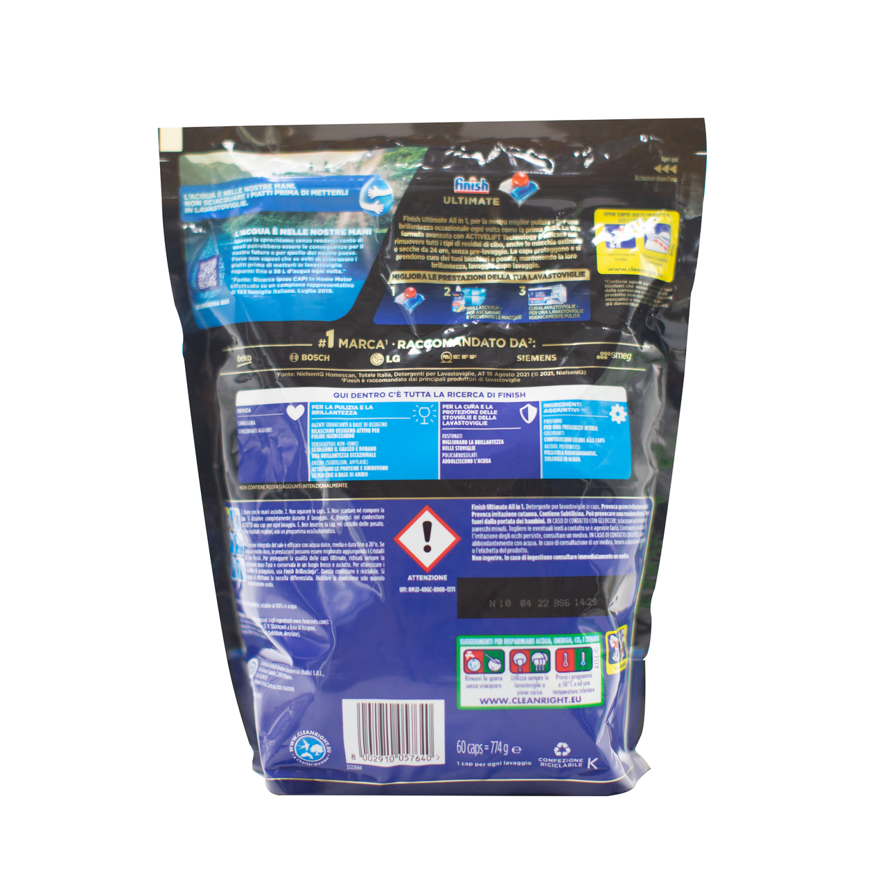 Таблетки для посудомийних машин Finish Quantum Ultimate Regular 60 шт