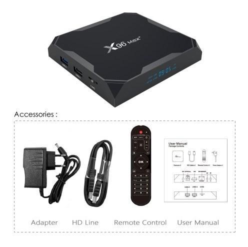 Тв приставка на андроид X96 MAX+ 2/16 Android Smart TV Box (1756375362)