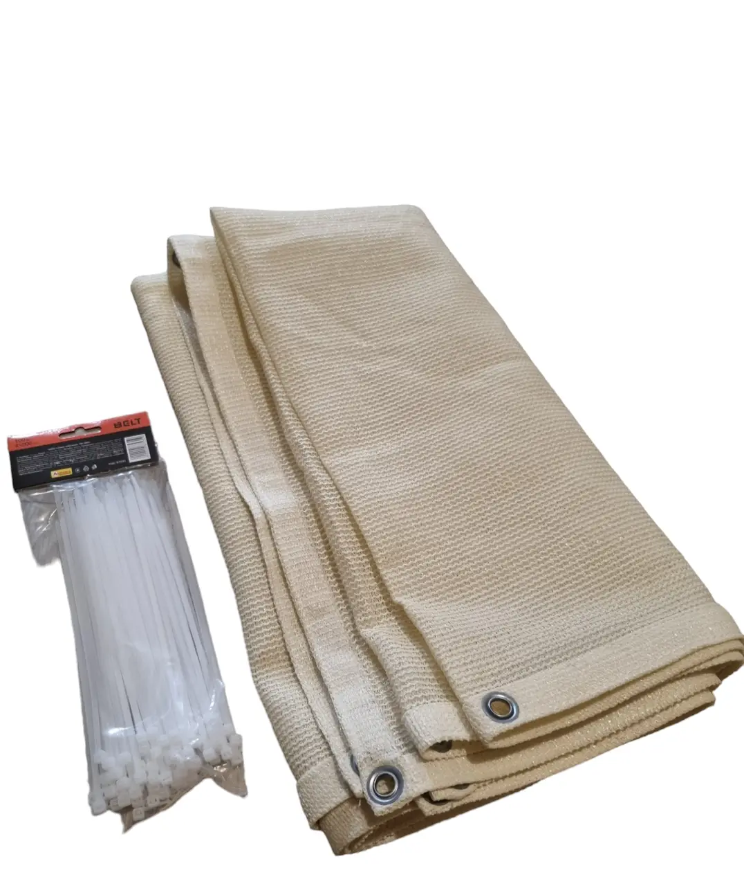 Сетка ширма для балкона No Brand 110 г/м2 90x400 cм Молочный (2595581315)