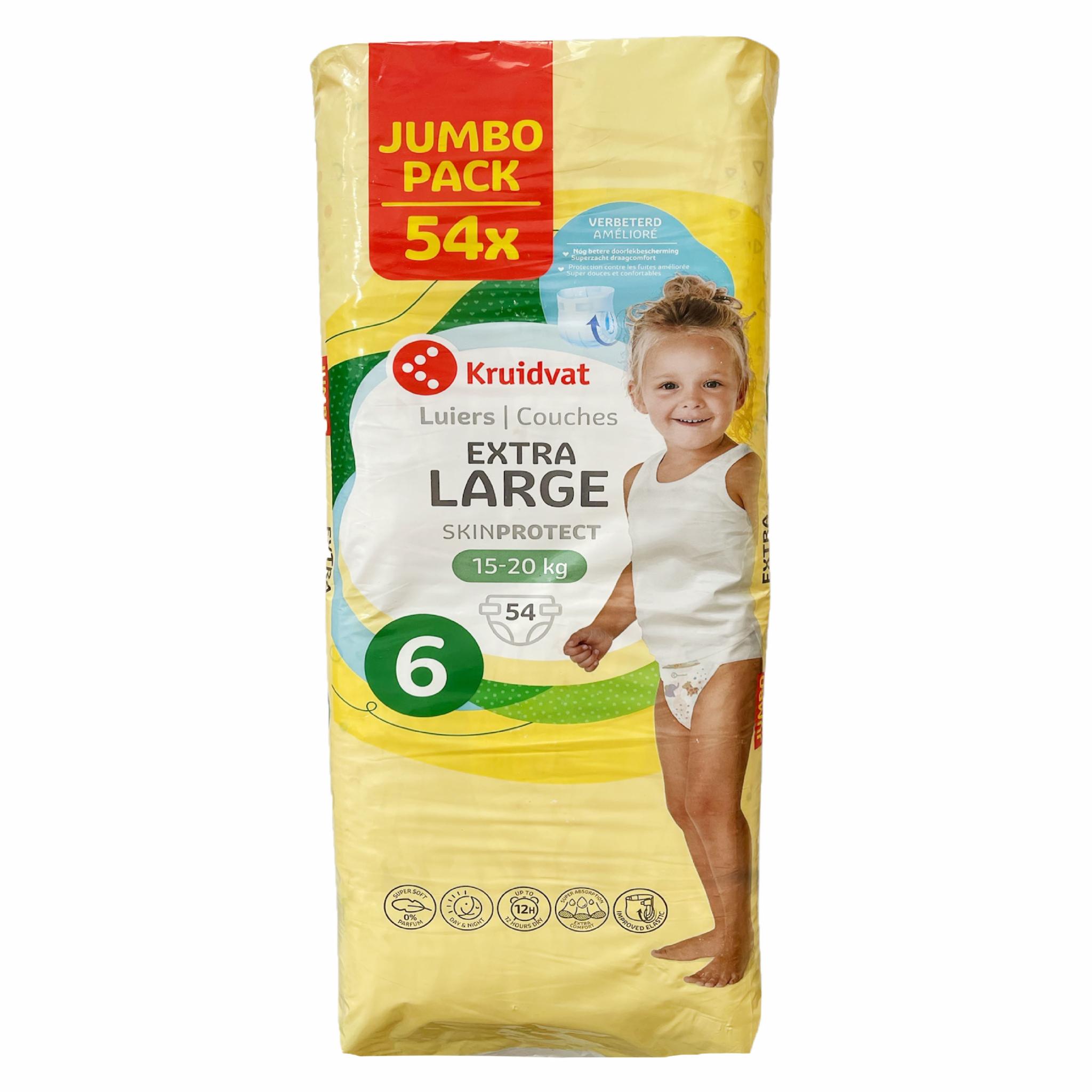 Детские подгузники Kruidvat 6 Extra Large JUMBOPACK 15-20 кг 108 шт (106963104)