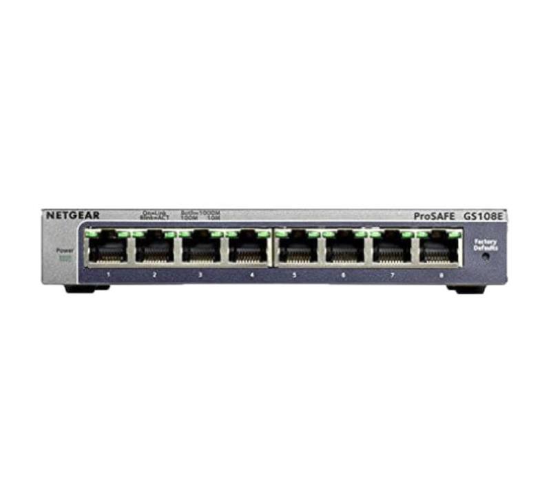 Коммутатор Netgear GS108E-300PES (8xGE, управляемый L2)