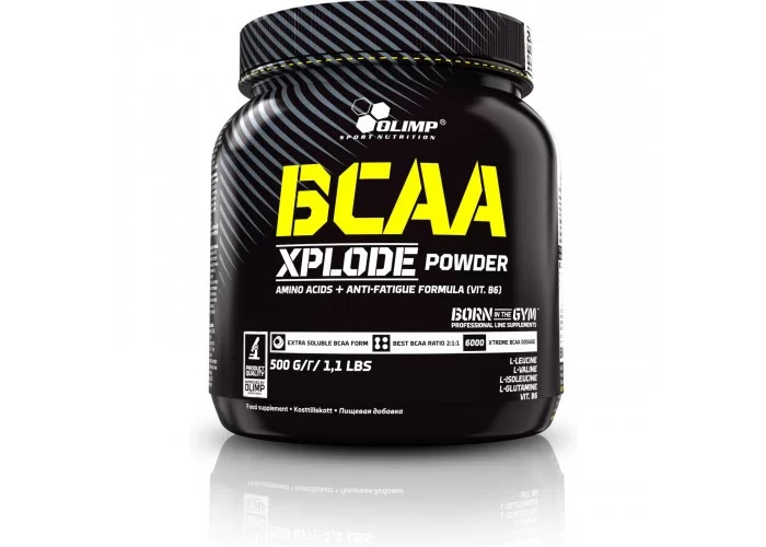 Аминокислота BCAA для спорта Olimp Nutrition BCAA Xplode 500 g /50 servings/ Fruit Punch