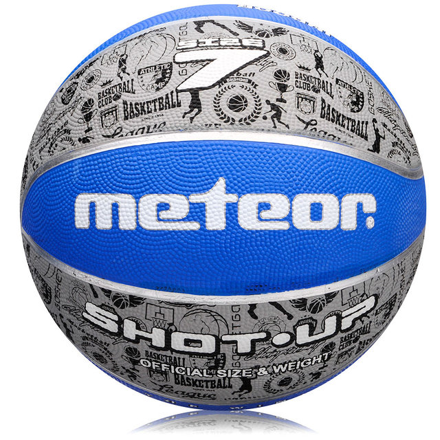Баскетбольний м'яч Meteor SHOT-UP розмір 7 Blue-Grey (m0013)