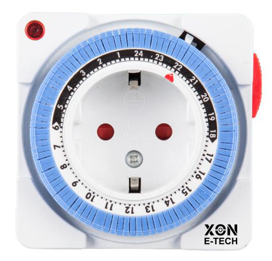 Розетка с таймером электро-механическая суточная XON E-Tech SwitchTimer X234 16А 230В Белый (XSTLA012415W 7317)