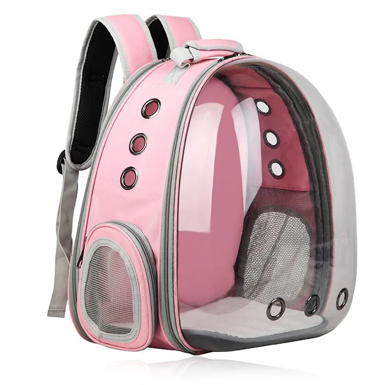 Рюкзак переноска с расширением Pet Cat для домашних животных Розовый ( код: IBH007P )