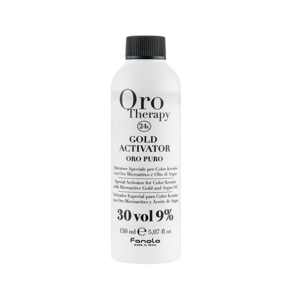 Окислитель с микрочастицами золота 9% Fanola Oro Gold 150 мл (8032947865192)