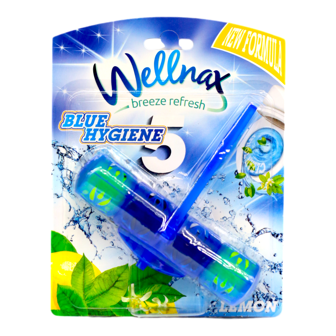 Туалетный блок Wellnax Blue Water Лимон 50 г