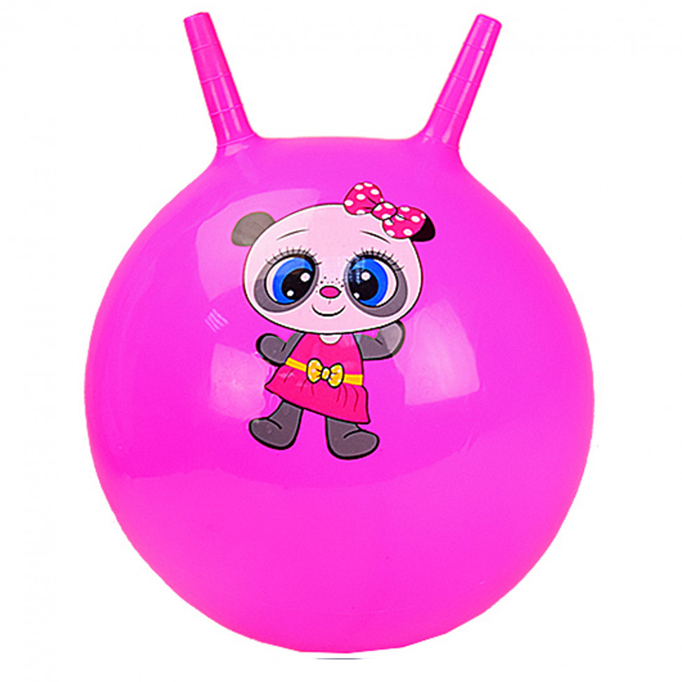 Мяч для фитнеса Metr+ CB4501 c рожками 45 см Розовый