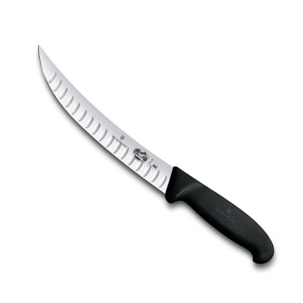Кухонний ніж м'ясника Victorinox Fibrox Butcher 20 см Чорний (5.7223.20)