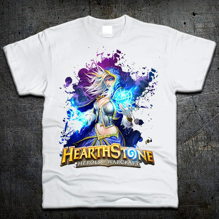 Футболка Fruit of the Loom Джайна Праудмур Hearthstone Білий 152 см (219844)