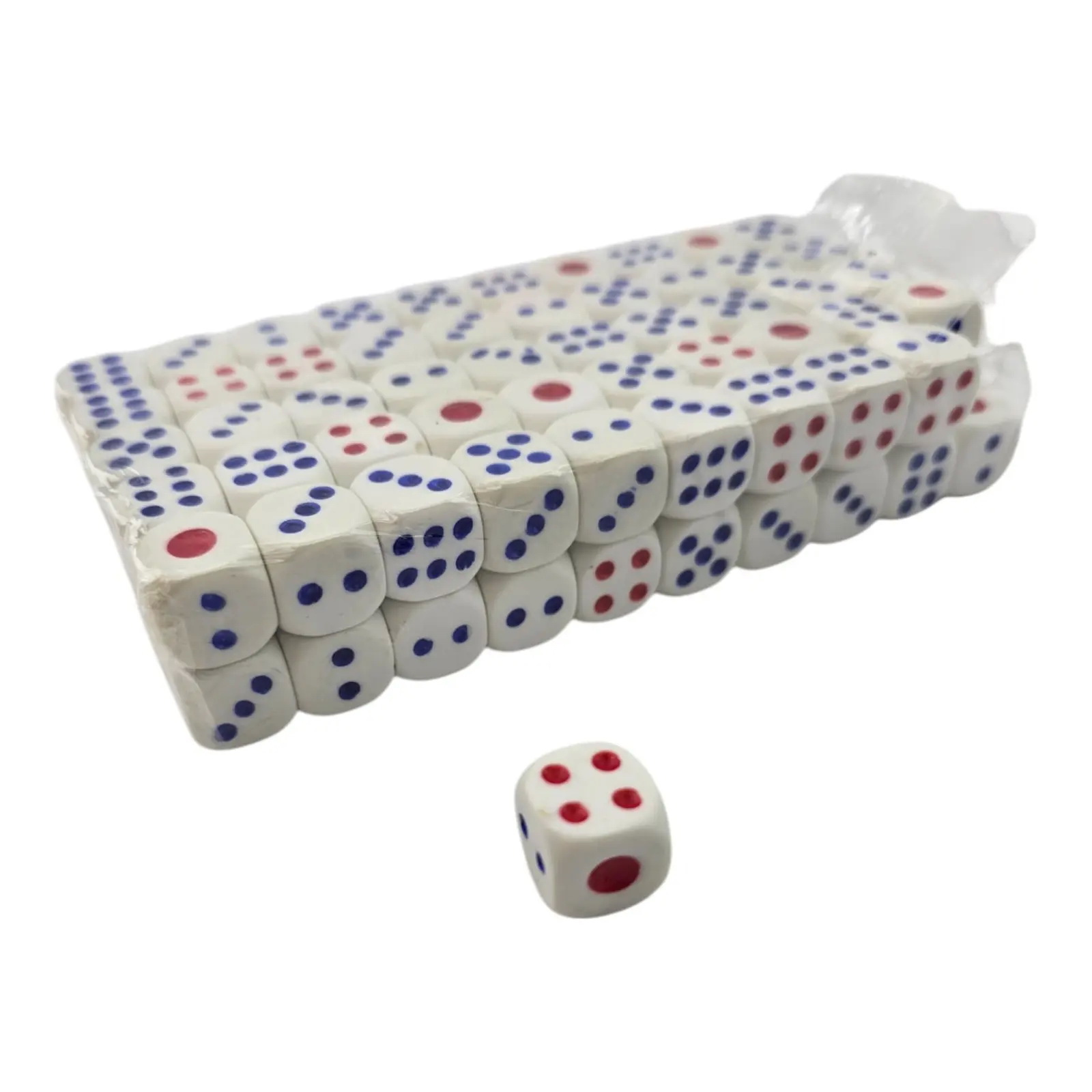 Набор костей игральных DUKE 1,5х1,5х1,5 см Разноцветный 100 шт (DN36195)