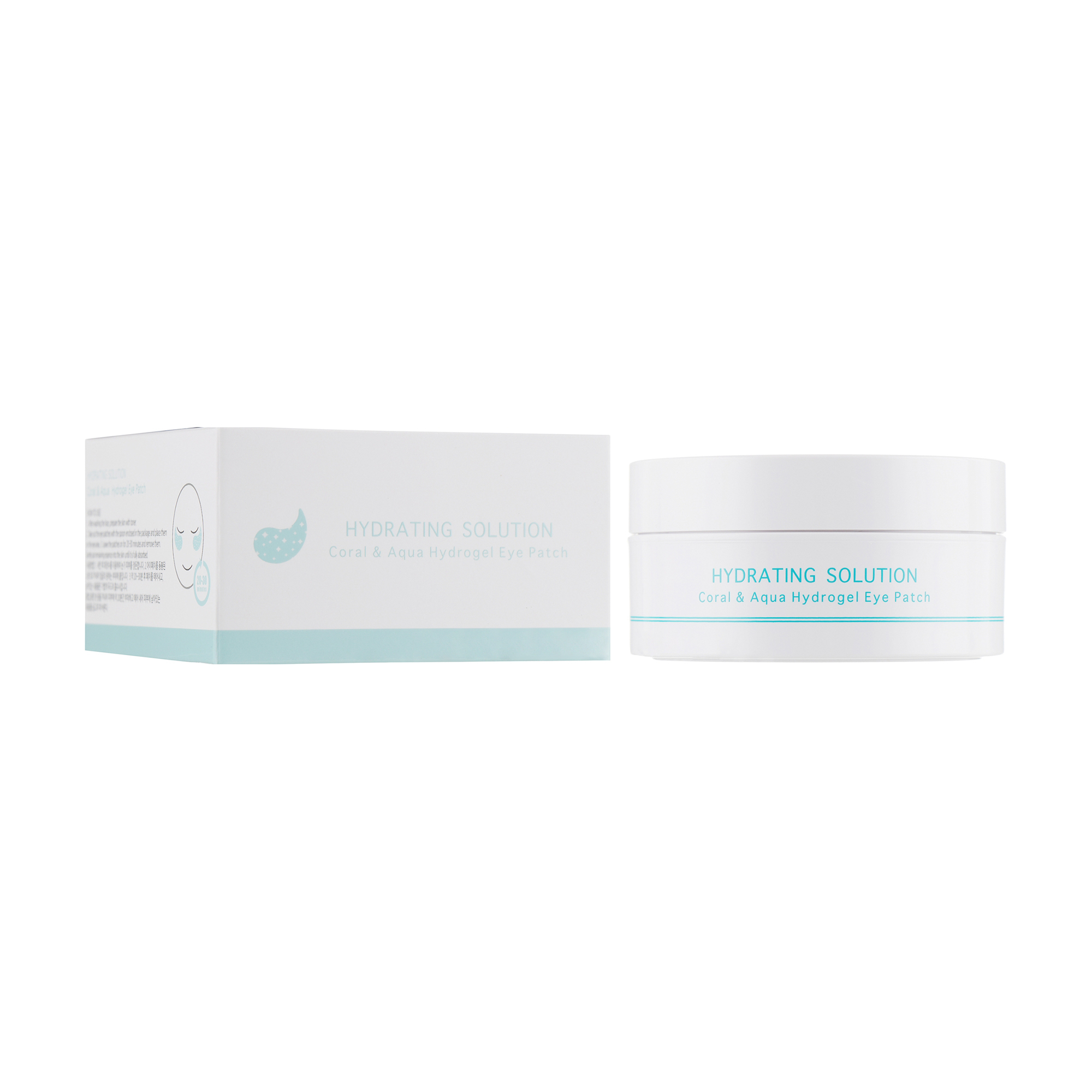 Гидрогелевые патчи стандартного размера Coral end Aqua Hydrogel Eye Patch BeauuGreen 60 шт