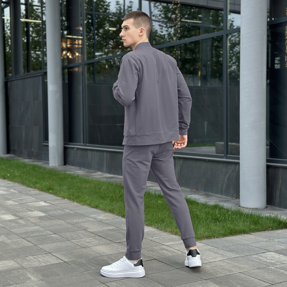 Спортивный костюм мужской Pobedov Alpha 376372 S Темно-серый (00000006738)
