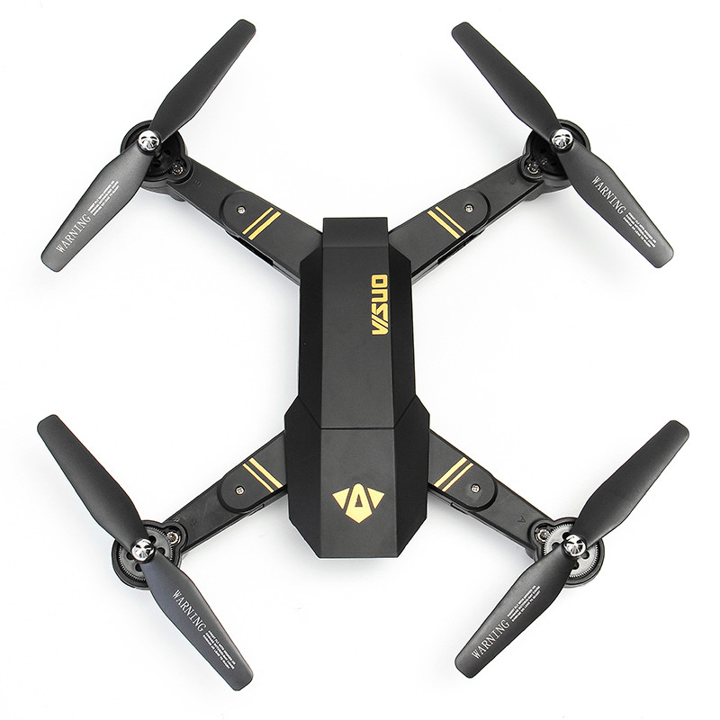 Квадрокоптер Tianqu Visuo XS809HW WIFI 720p камера Чорний (kvTian001)