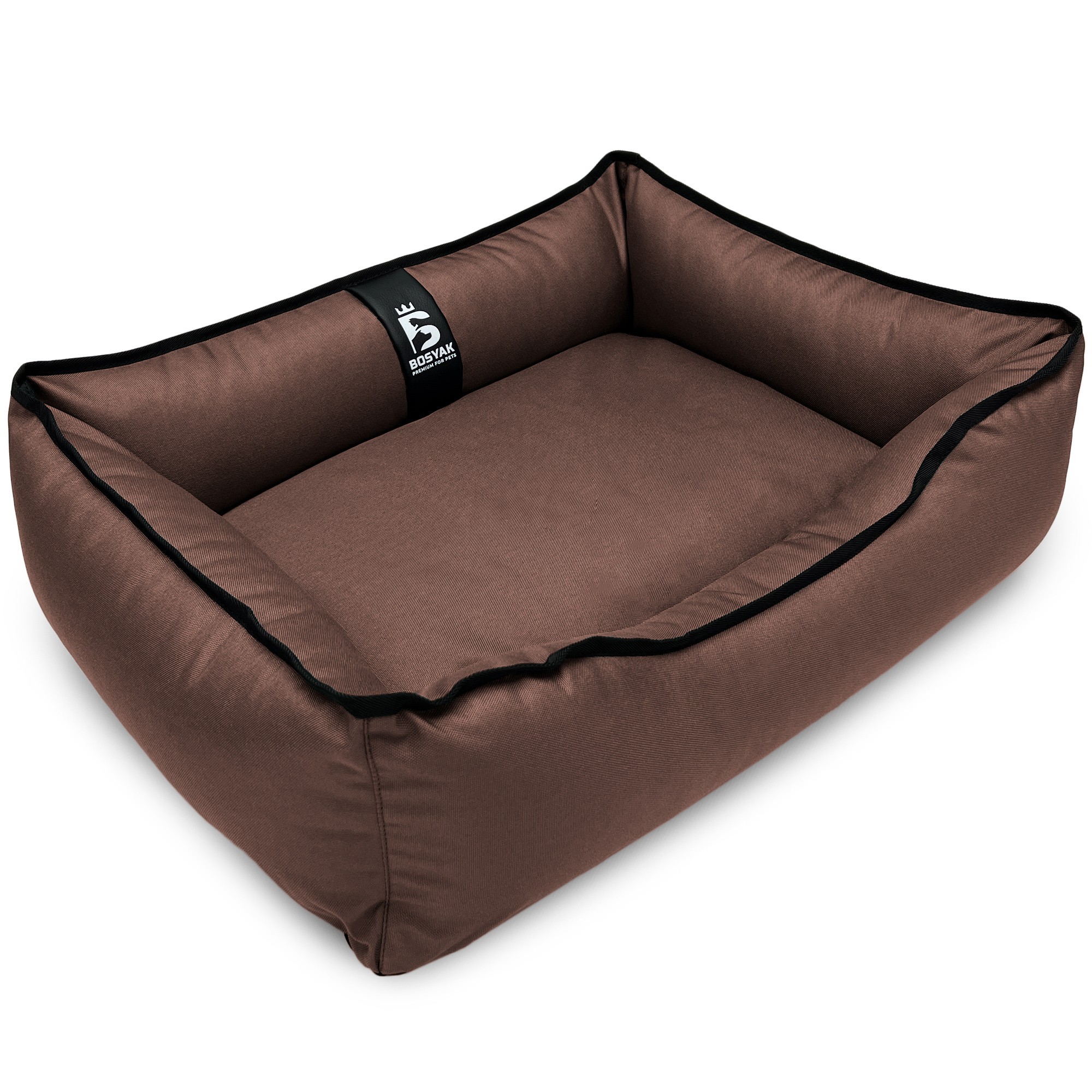 Лежак ліжко для собак та котів EGO Bosyak Waterproof S 65x55 Коричневий (спальне місце для собак та котів)