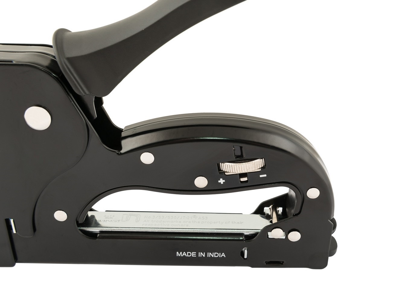 Степлер рессорный MASTERTOOL скоба R53 4-14мм Black (41-0914)