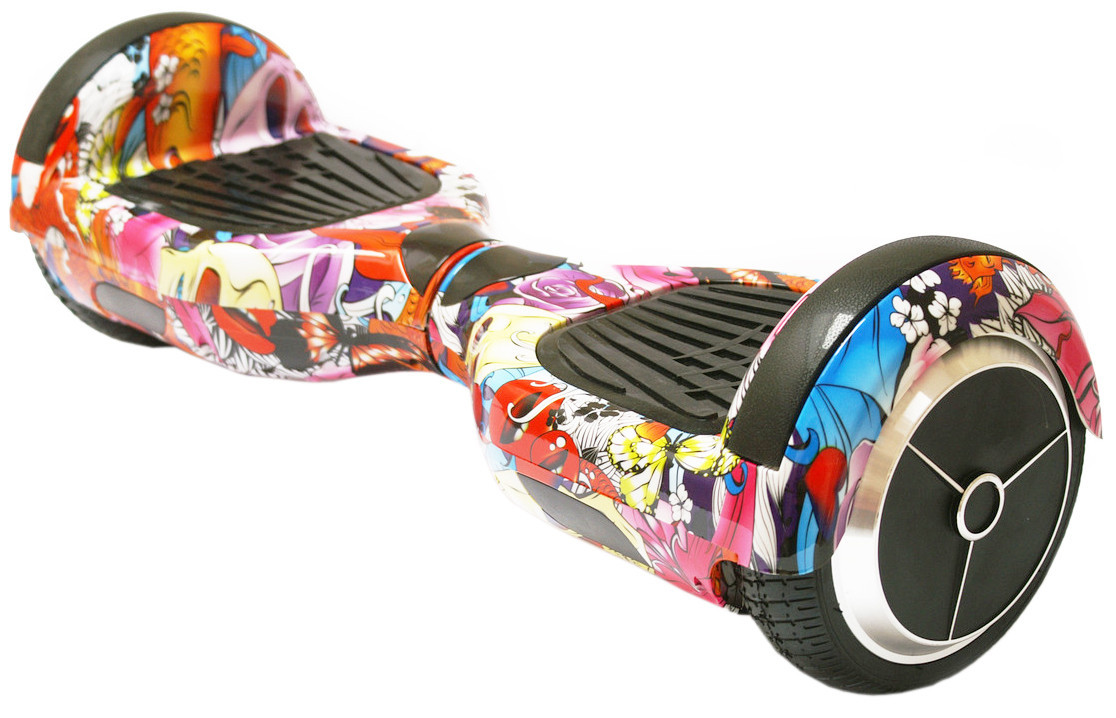 Гіроборд SmartWay 6.5 з пультом Flowers Graffiti Color (1322)