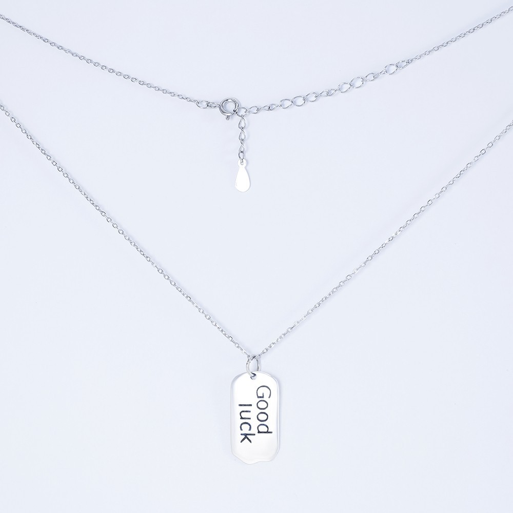 Колье серебрянное Infini родированное kl2-55 40+5 см