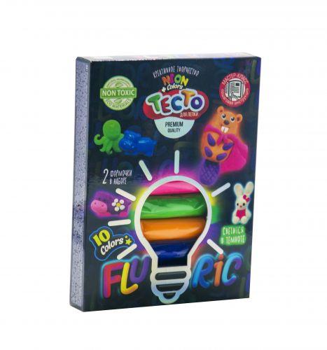 Набір для ліплення Danko Toys Fluoric, 10 кольорів рус TMD-FL10-03