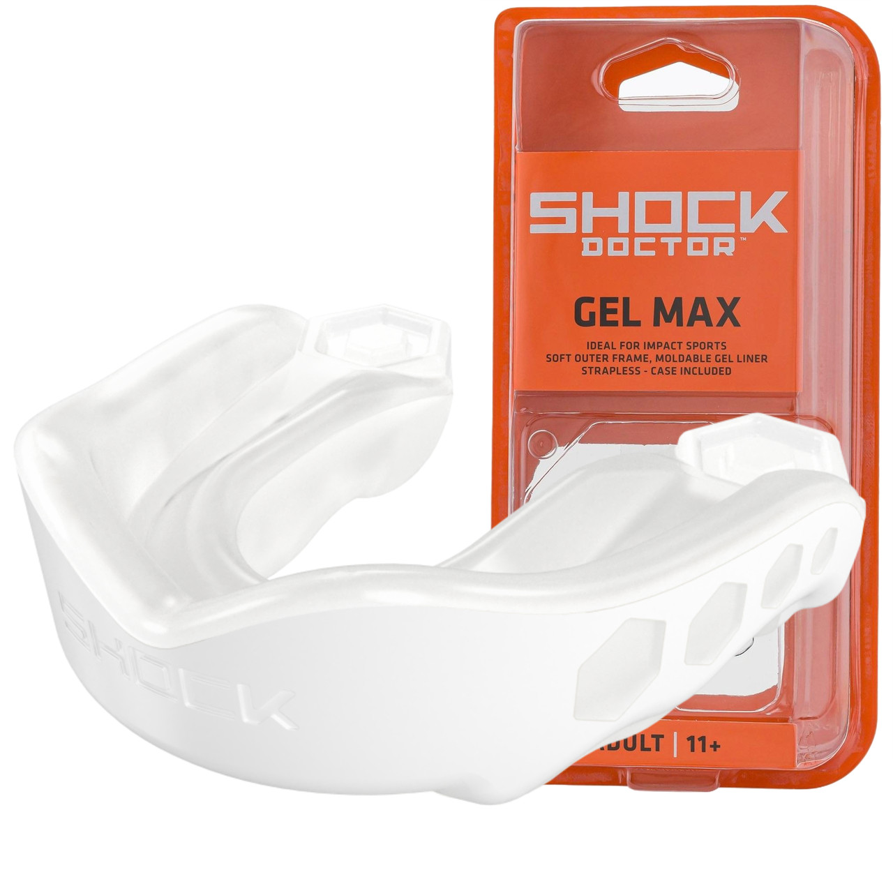 Капа взрослая Shock Doctor Gel Max 11+ White (61950-TC-AD)