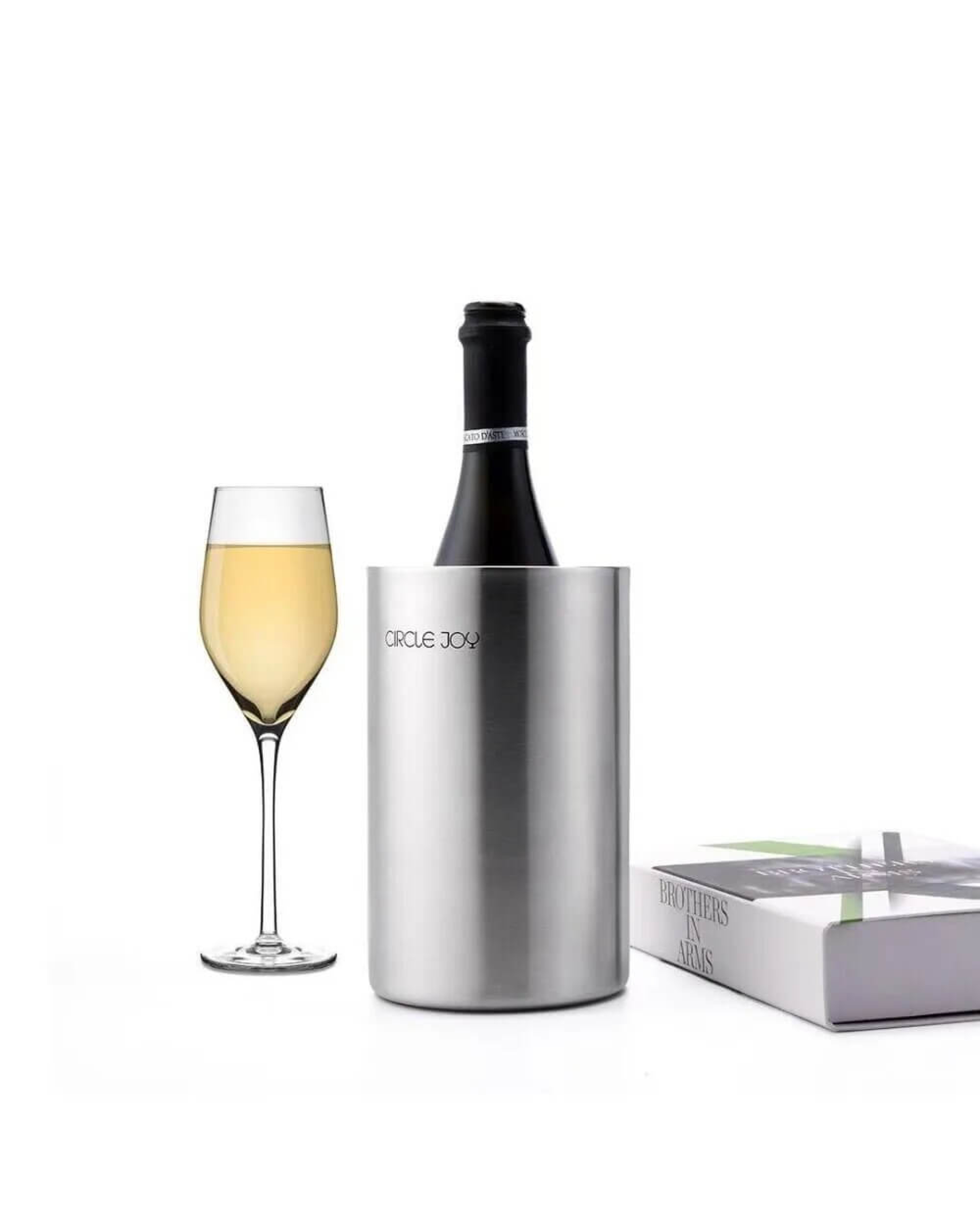 Ведро для шампанского Circle Joy Ice Bucket 19,5 см Хром (CJ-BT01)
