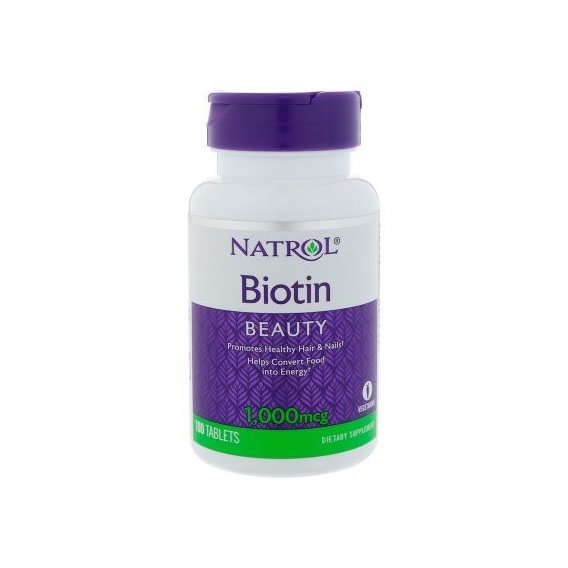 Биотин Natrol Biotin 1000 mcg 100 Tabs