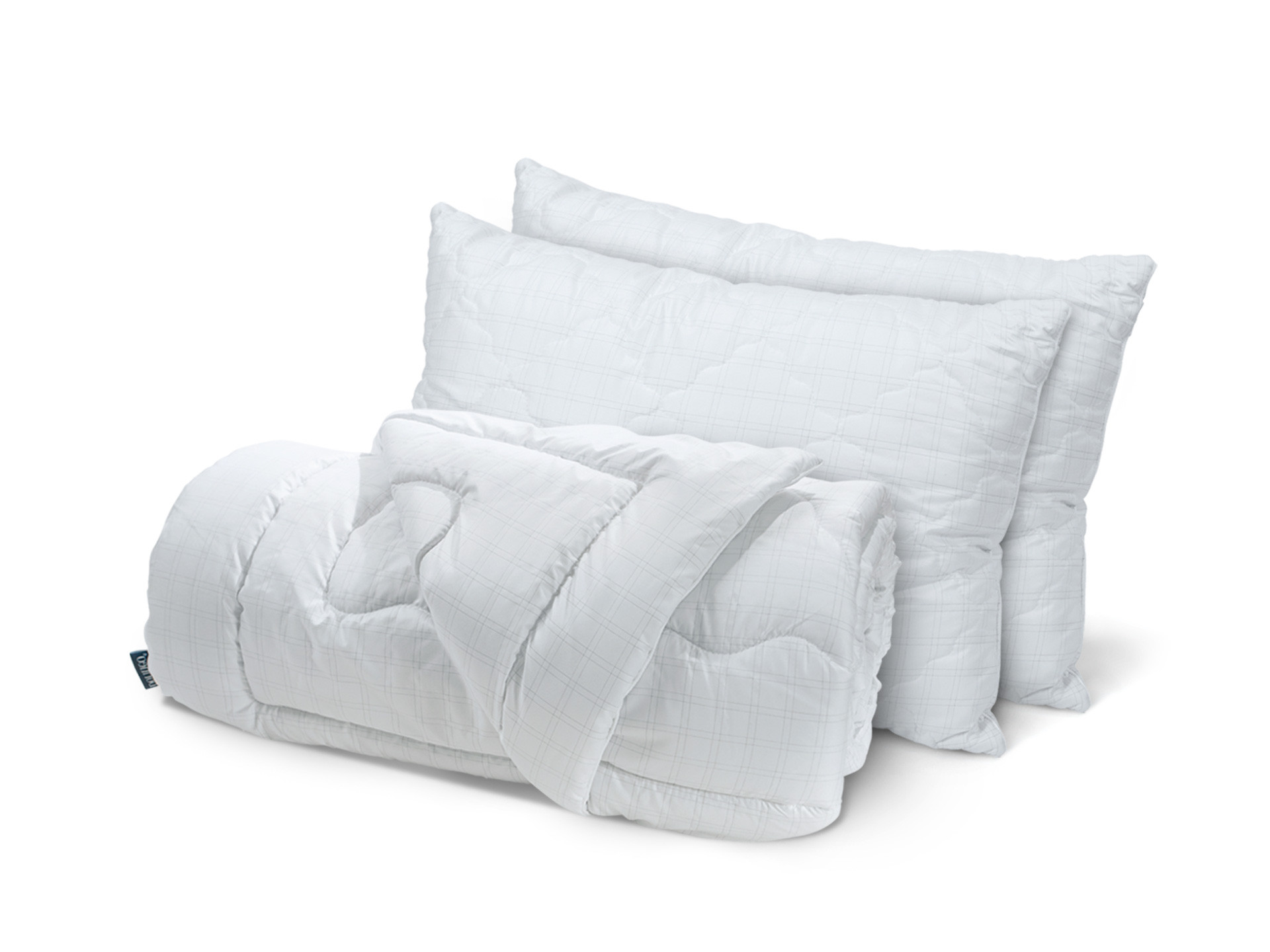 Набор одеяло и 2 классические подушки Dormeo Carbon 200х220 см Белый