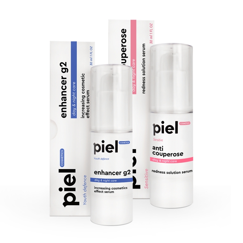 Комплекс Інтенсивна корекція куперозу Piel Cosmetics 2 шт 30 мл+30 мл