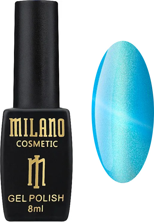 Гель-лак Milano №09 Cat Eyes Deluxe Бирюзовый 8 мл (61060)