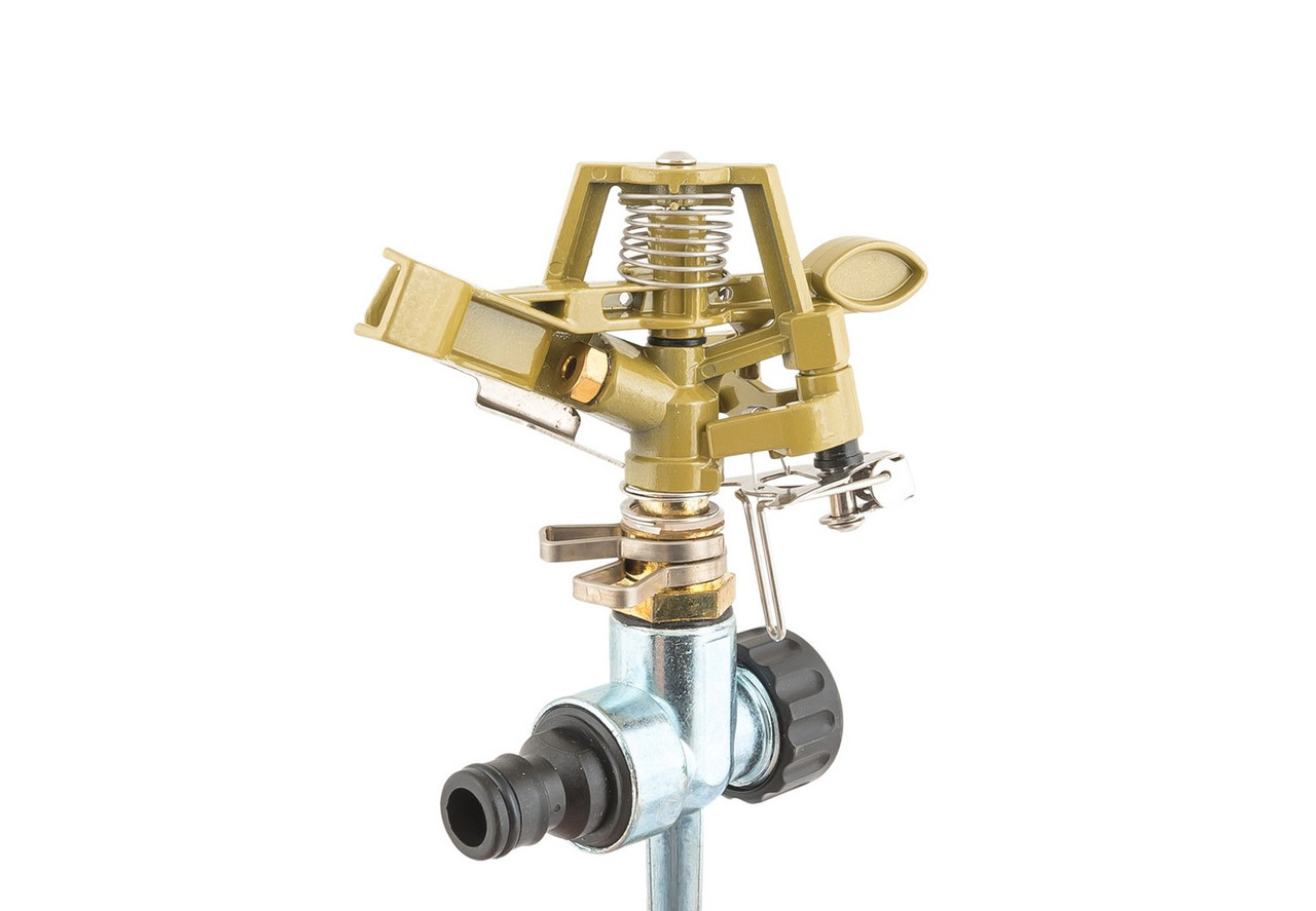 Дождеватель пульсирующий металлический 1/2" 3 режима 16 метров MASTERTOOL