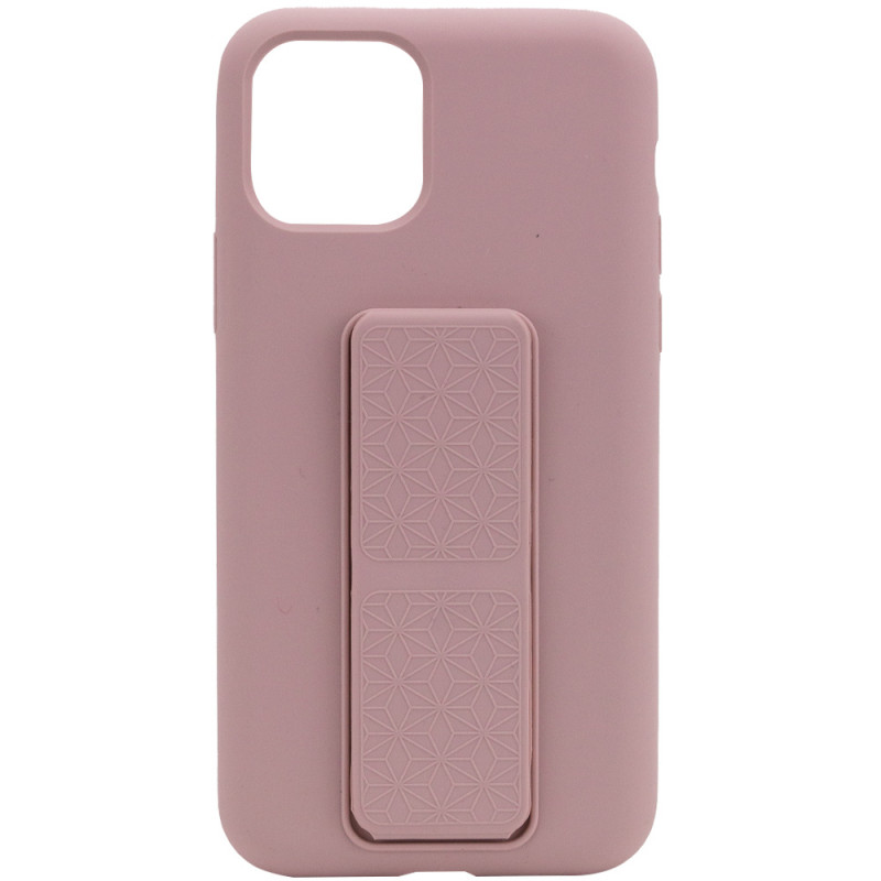 Чехол Silicone Case Hand Holder для Apple iPhone 11 Pro (5.8) (Розовый / Pink Sand) 1096555