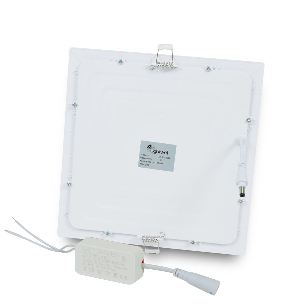 Комплект светильников светодиодных Lightwell LW-SQ-RCD-12 12 W 3 шт