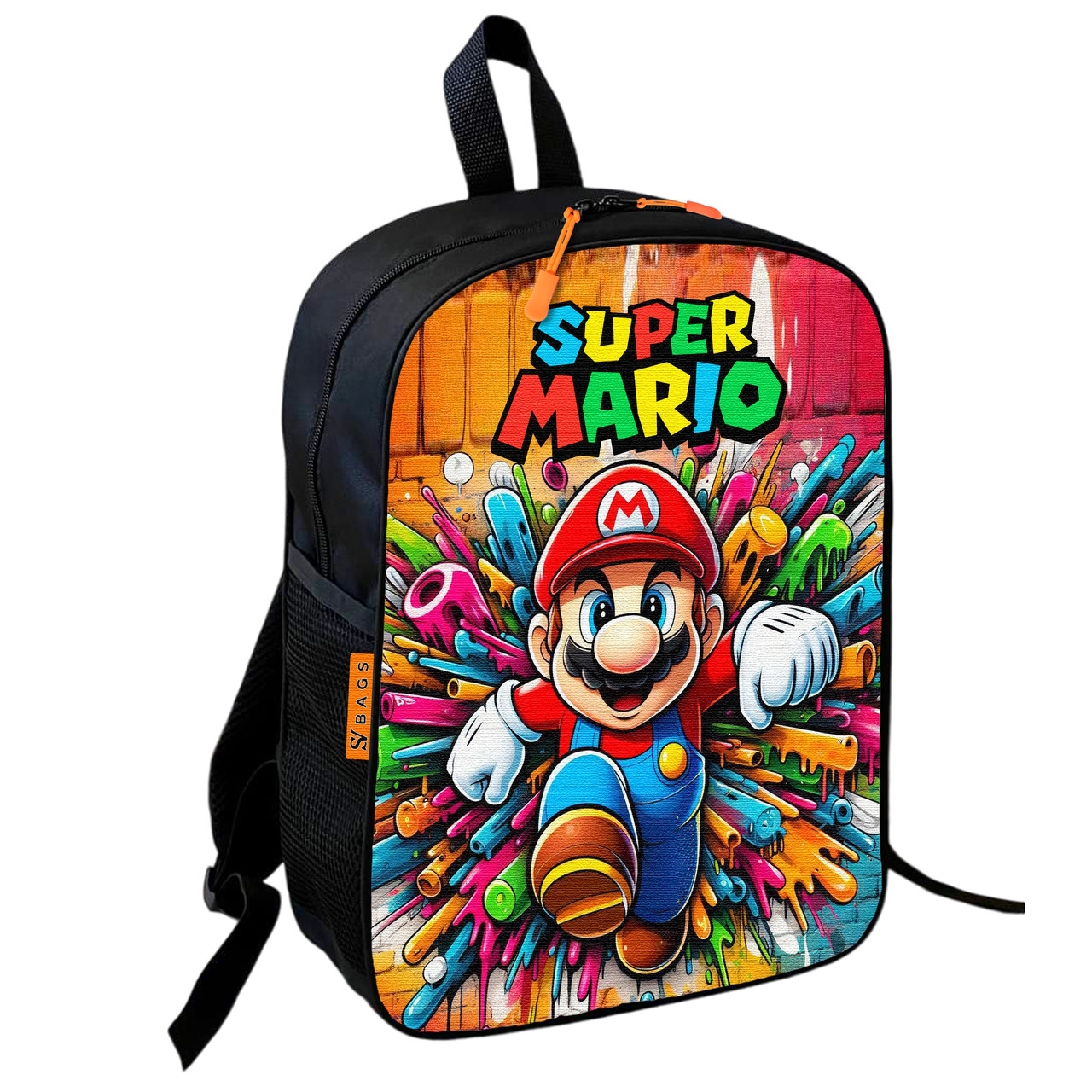 Дитячий шкільний рюкзак Super Mario 36×27×13 см, водонепроникний, різнокольоровий — арт. 2551263557