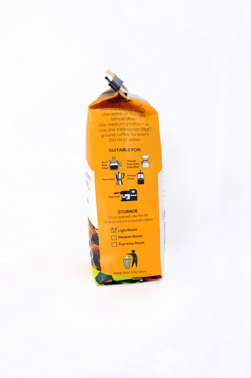 Кофе Арабика молотый 250г Светлая обжарка Gorillas Coffee