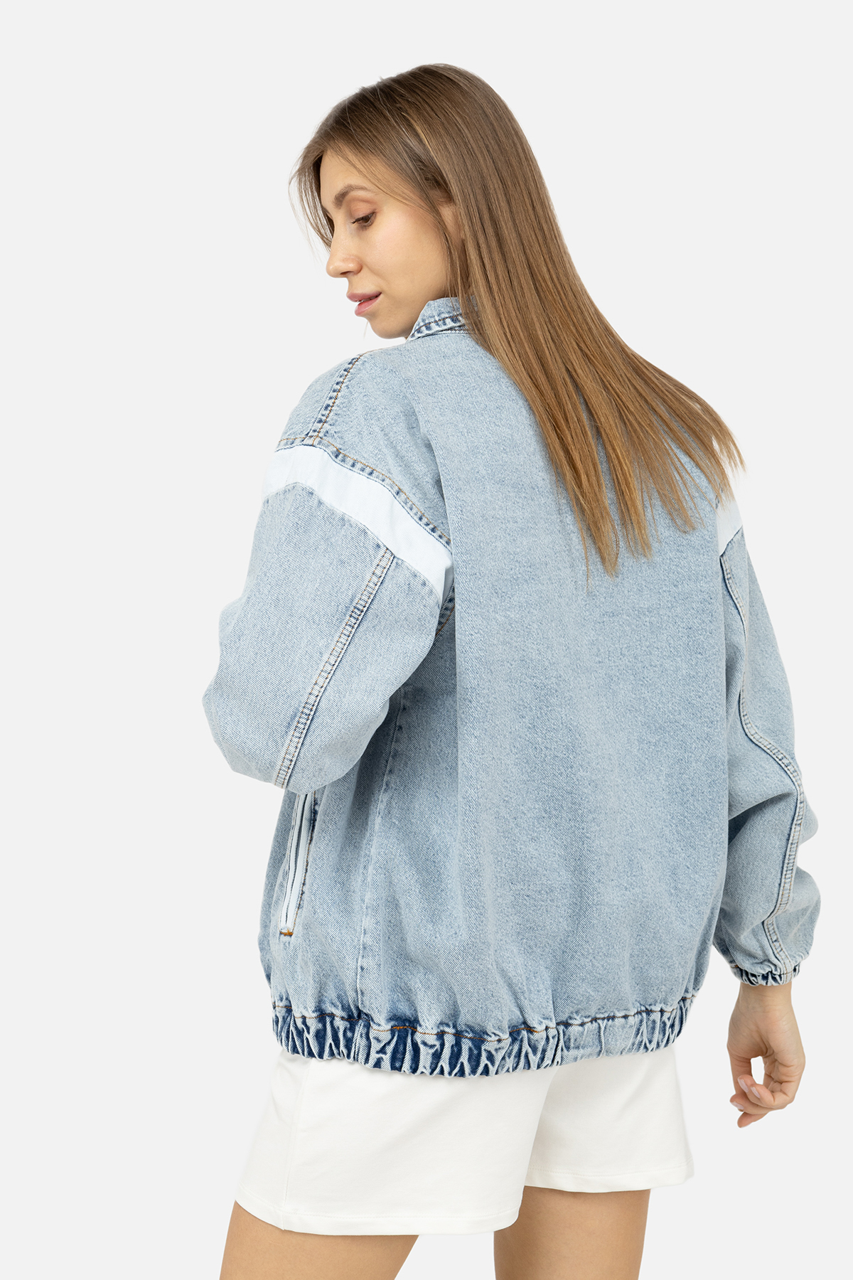 Женская джинсовая куртка Zarxlife M Голубой ЦБ-00247873 (SKT000988130)