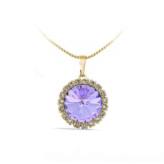 Підвіс з ланцюжком KOBI Rivoli Strass Ø 16 мм зі Swarovski (7430-3090-10-35)